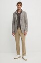 Blazer s příměsí vlny BOSS 50528199 béžová AW24