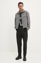 Куртка с примесью шерсти HUGO 50524900 серый AW24