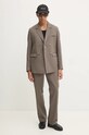 Шерстяной пиджак Nanushka RENAN NM24PFJK00593 зелёный AW24