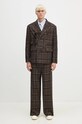 Vlnené sako Andersson Bell Soe Check Wrap Double Breasted Jacket awa628m