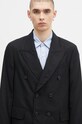 Our Legacy marynarka wełniana Unconstructed Db Blazer czarny M4200DBBP