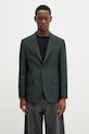 Вовняний піджак Wacko Maria Single Breasted з підкладкою зелений 24FW.WMO.SU06