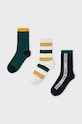 Дитячі шкарпетки Mayoral 3-pack короткі шкарпетки зелений 10803.5J.Skarpetki.9BYH