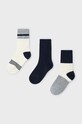 Detské ponožky Mayoral 3-pak krátke ponožky tmavomodrá 10805.5J.Skarpetki.9BYH