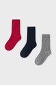 Mayoral sosete copii 3-pack sosete lungi rosu 10806.5J.Skarpetki.9BYH