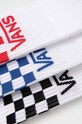 Dětské ponožky Vans DROP CLASSIC CHECK CREW SOCK VN000EZ26M31 bílá AW24