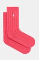 Polo Ralph Lauren skarpetki skarpetki długie różowy 455955244