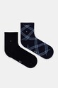 Κάλτσες Tommy Hilfiger 2-pack εμπριμέ σκούρο μπλε 701229861