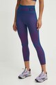 Легінси для тренувань EA7 Emporio Armani з еластаном бірюзовий TJDGZ.6DTP51.2519