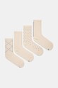 Ponožky BOSS 4-pack dlouhé ponožky béžová 50524388