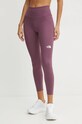 The North Face legginsy sportowe Flex z elastanem fioletowy NF0A87JQ1NI1