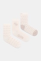 Κάλτσες Guess 3-pack ψηλές κάλτσες μπεζ O4BG03.KCJ20