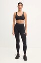 Compressport leggins de alergare Winter Running tricotaj negru ATIW325