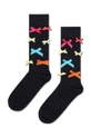 Ponožky Happy Socks Bowmania dlhé ponožky čierna P001881