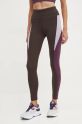 Reebok leggings da allenamento LUX Colorblock maglia marrone 100205612