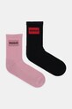 HUGO skarpetki 2-pack skarpetki długie różowy 50510661
