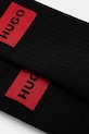 Ponožky HUGO 2-pak 2P QS RIB LABEL CC W 50510661 čierna AA00