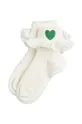 biela Detské ponožky Mini Rodini Hearts Dievčenský