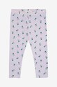 Bobo Choses leggins bebe Pansy Flower tricotaj violet 224AB051