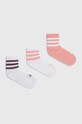 adidas Performance skarpetki dziecięce KIDS BTS 3PP 3-pack skarpetki długie różowy JD9597