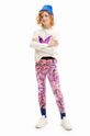 Desigual leggins copii bumbac violet 24WGKK05