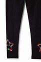 Desigual legginsy dziecięce DAISY 24WGKK03 czarny