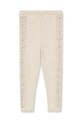 Konges Sløjd leggins copii CABBY KNIT PANTS KS101447 bej AW24