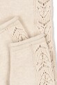 Konges Sløjd leggins copii CABBY KNIT PANTS bej KS101447