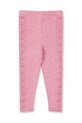Konges Sløjd leggins copii CABBY KNIT PANTS KS101447 roz AW24