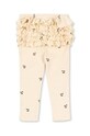 Детские хлопковые леггинсы Konges Sløjd SUI FRILL PANTS GOTS KS101697 бежевый AW24
