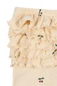 Dievča Bavlnené legíny pre bábätká Konges Sløjd SUI FRILL PANTS GOTS KS101697 béžová