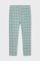 Mayoral legginsy dziecięce wzorzyste turkusowy 4704.6L.Mini.9BYH