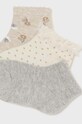 Detské ponožky Mayoral 3-pak 10760.4G.Skarpetki.9BYH sivá AW24