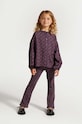 Coccodrillo pantaloni copii tricotaj violet ZC4122602AGK