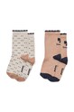 Liewood sosete copii Azenore Socks 2-pack 2-pack sosete lungi bej LW19192