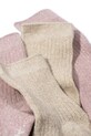 Παιδικές κάλτσες Konges Sløjd 2 PACK RIB GLITTER SOCKS 2-pack KS101856 ροζ AW24