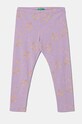 United Colors of Benetton legginsy dziecięce wzorzyste fioletowy 355LGF048.P.Seasonal