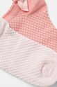 Detské ponožky United Colors of Benetton 3-pak 6AO30703A.G.Seasonal ružová AW24
