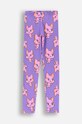 Coccodrillo legginsy dziecięce wzorzyste fioletowy ZC4122104VGA