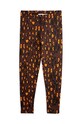 Детские леггинсы Mini Rodini Leopard 2473011016 коричневый AW24