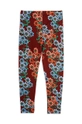 Mini Rodini legginsy dziecięce Daisys 2473011700 brązowy AW24