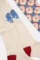 Παιδικό καλσόν Konges Sløjd BOW JAQUARD TIGHTS 2-pack KS101440 μπεζ AW24