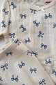 Konges Sløjd leggins din bumbac pentru copii MINNIE PANTS GOTS KS102058 alb