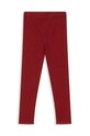 Konges Sløjd leggins din bumbac pentru copii MINNIE PANTS GOTS bumbac rosu KS102058