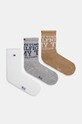 Tommy Hilfiger skarpetki dziecięce 3-pack skarpetki długie brązowy 701229869.9BYH