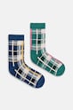United Colors of Benetton skarpetki dziecięce 2-pack skarpetki długie granatowy 6AO30703M.G.Seasonal