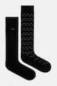 Emporio Armani Underwear skarpetki 2-pack wzorzyste czarny 302301.4F292