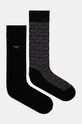 Ponožky Emporio Armani Underwear 2-pack dlouhé ponožky černá 302302.4F284