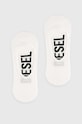 Шкарпетки Diesel SKM-HIDEPAT-TWOPACK SOCKS 2PACK 2-pack короткі шкарпетки білий 00S0MG.0IQAS