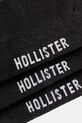 Hollister Co. skarpetki 5-pack KI312.4001.900 czarny AW24
